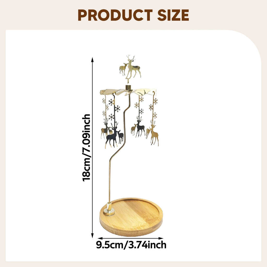 Rotating Candle Holder – Heat Spin Carousel Decoration