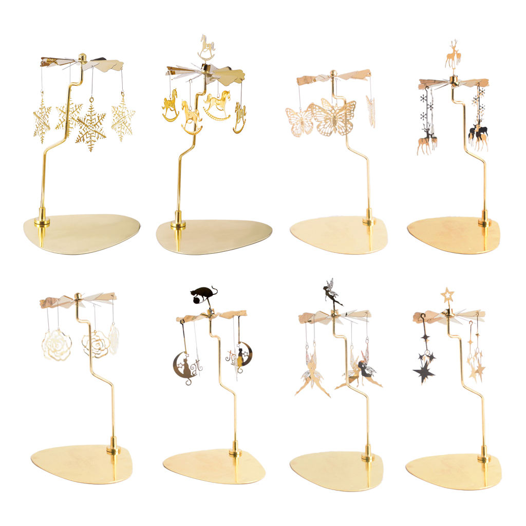 Rotating Candle Holder – Heat Spin Carousel Decoration