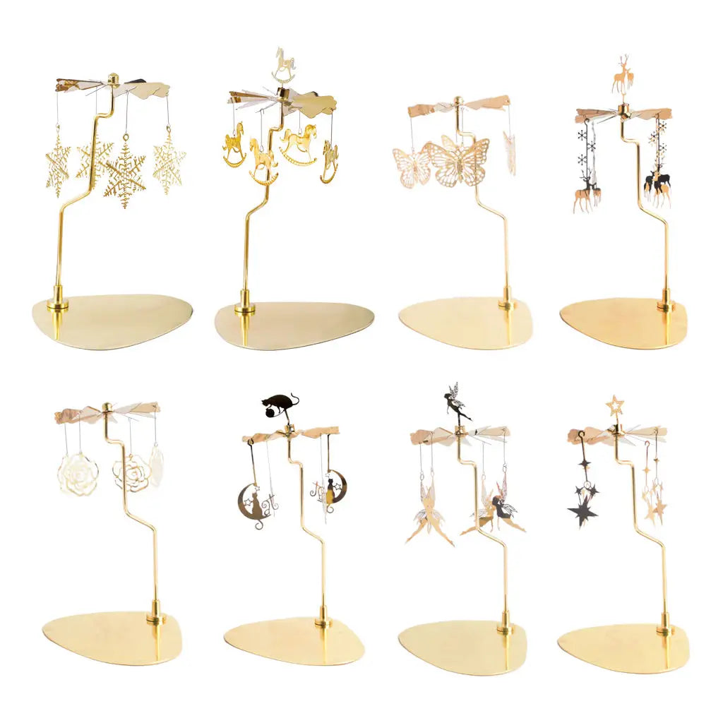 Rotating Candle Holder – Heat Spin Carousel Decoration
