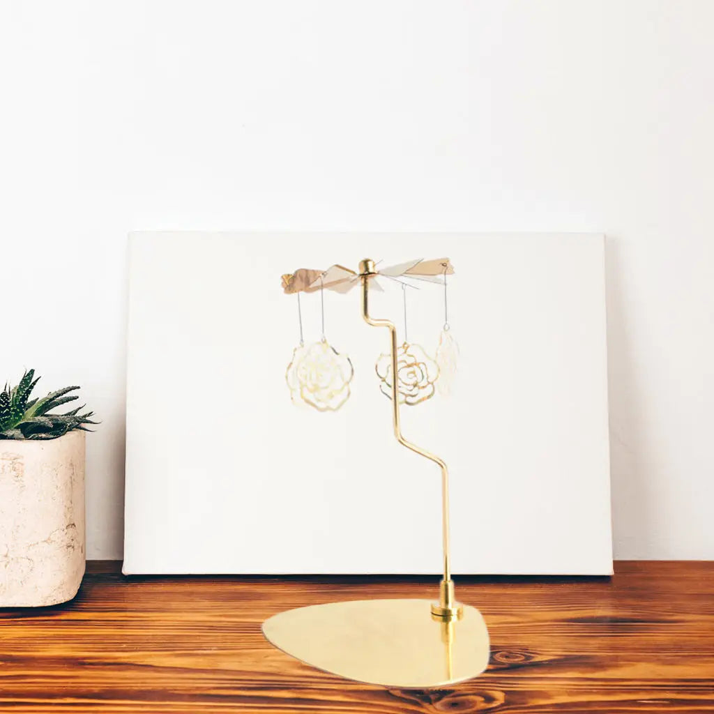 Rotating Candle Holder – Heat Spin Carousel Decoration