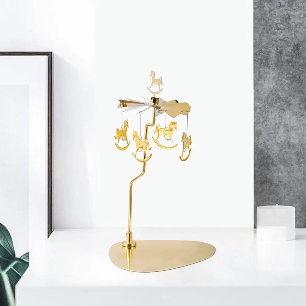 Rotating Candle Holder – Heat Spin Carousel Decoration