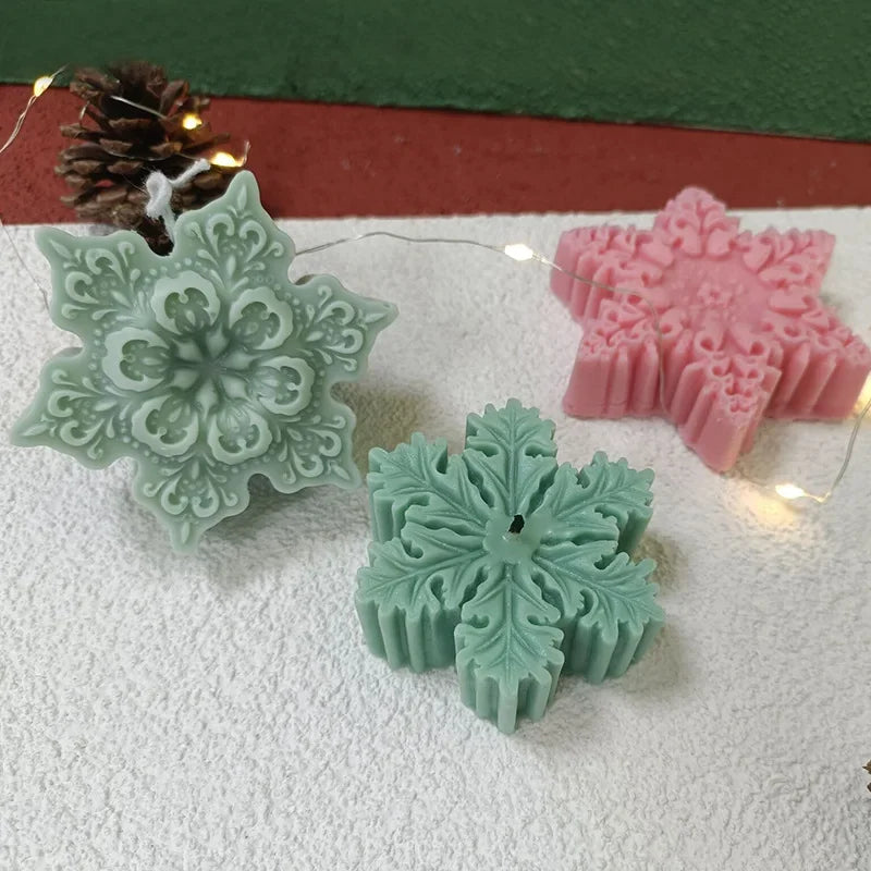 Silicone Candle Mold – Snowflake - Christmas Tree – Gingerbread Man