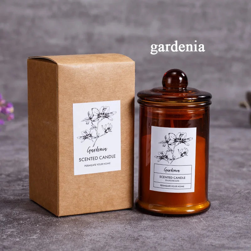 Vintage Glass Jar Scented Candle