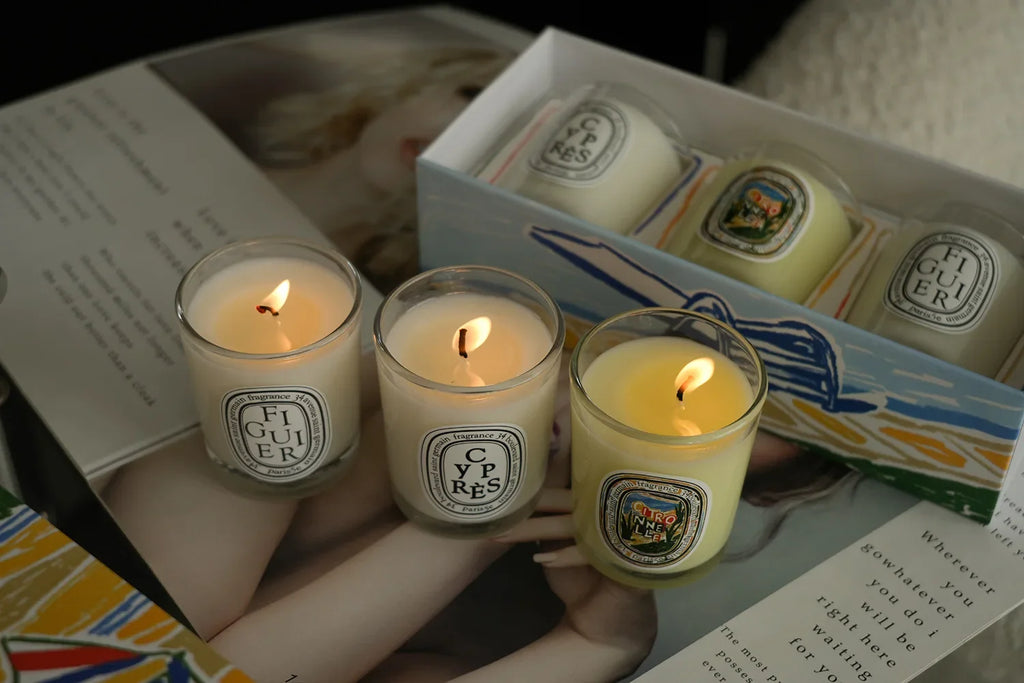 Diptyque Candle Trio 70 g – Figuier • Cyprès • Citronnelle