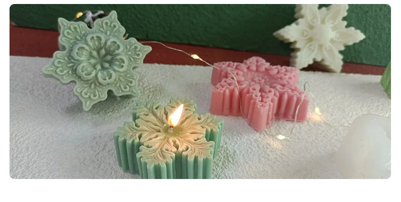 Silicone Candle Mold – Snowflake - Christmas Tree – Gingerbread Man