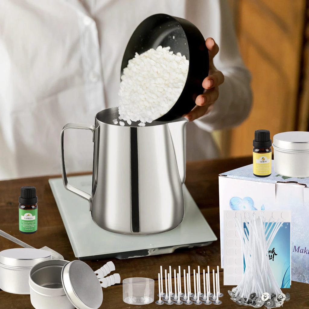 DIY Candle Making Kit – Complete Starter Set with Soy Wax, Oils & Tools