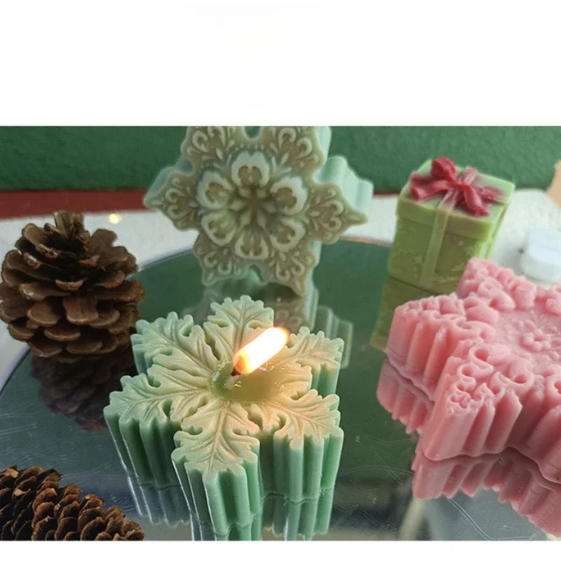 Silicone Candle Mold – Snowflake - Christmas Tree – Gingerbread Man