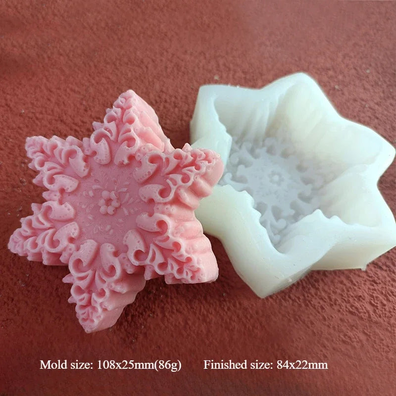 Silicone Candle Mold – Snowflake - Christmas Tree – Gingerbread Man