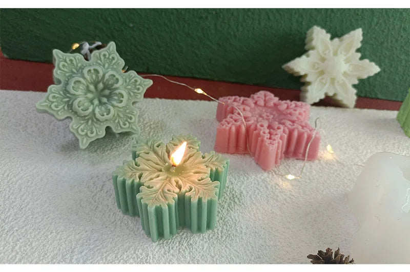 Silicone Candle Mold – Snowflake - Christmas Tree – Gingerbread Man