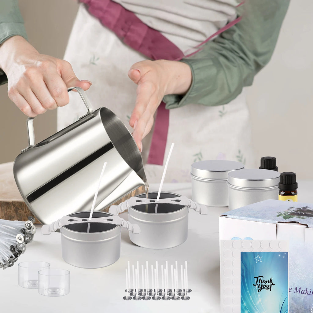 DIY Candle Making Kit – Complete Starter Set with Soy Wax, Oils & Tools