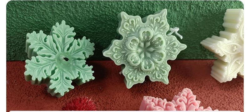 Silicone Candle Mold – Snowflake - Christmas Tree – Gingerbread Man