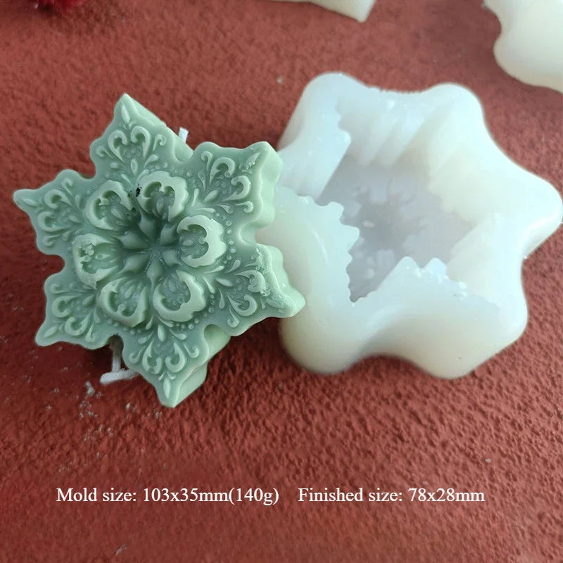 Silicone Candle Mold – Snowflake - Christmas Tree – Gingerbread Man