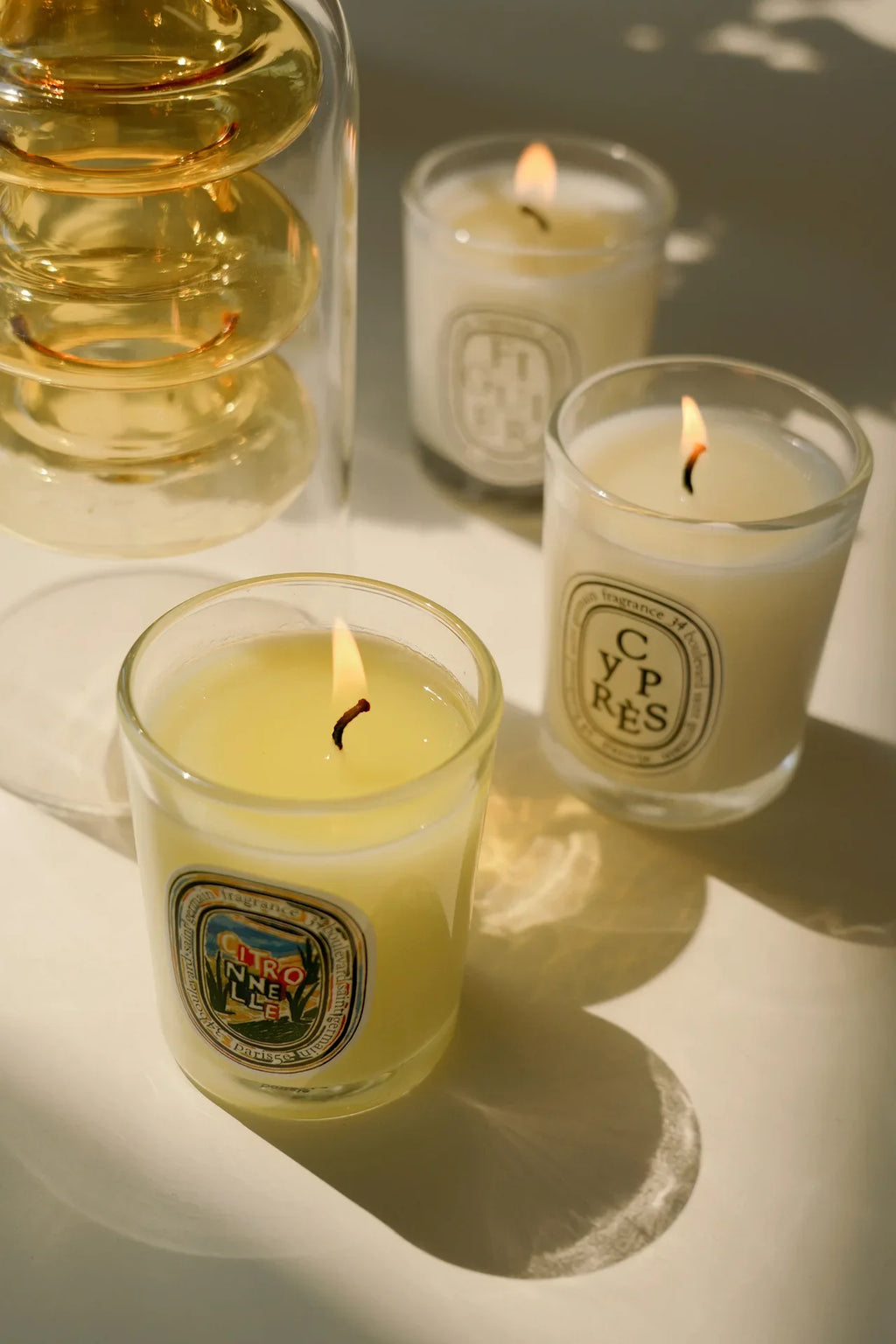 Diptyque Candle Trio 70 g – Figuier • Cyprès • Citronnelle