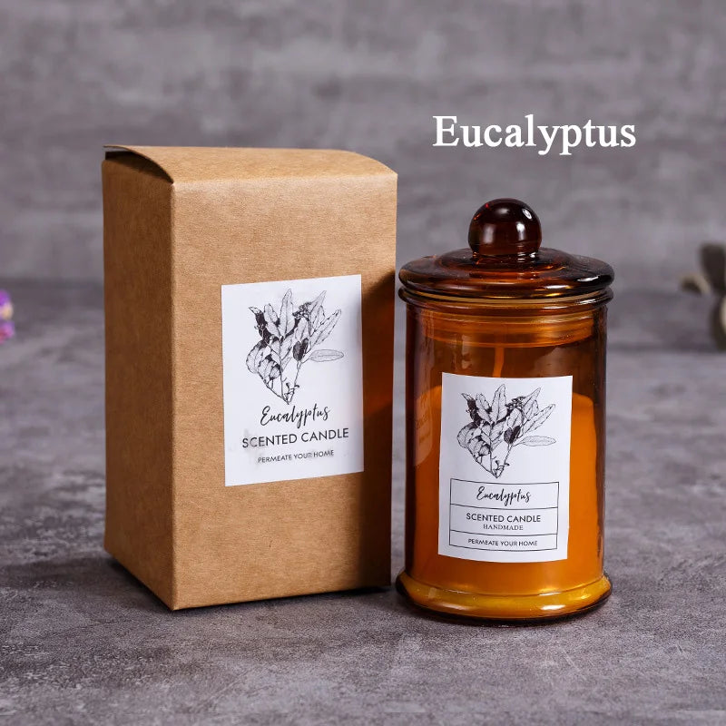 Vintage Glass Jar Scented Candle